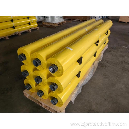 yellow color cotton picker packing bale wrap film